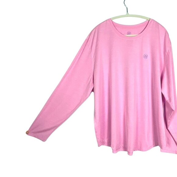 Lauren James pink SPF swordfish sun guard beach long sleeve top, size XXL - Picture 5 of 8